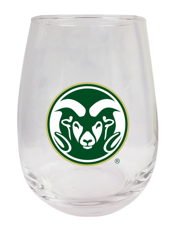 Colorado State Rams Stemless Wine Glass - 15 oz. | Officially Licensed NCAA Merchandise