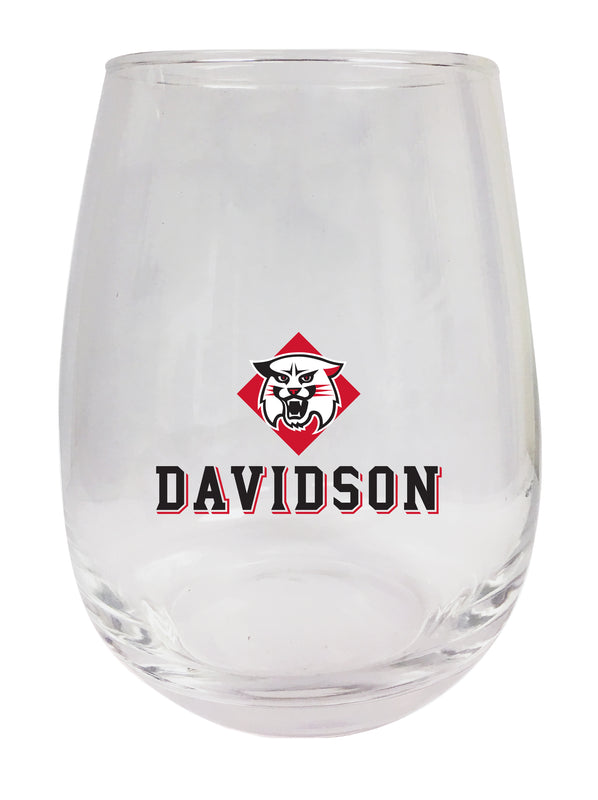 Davidson College Stemless Wine Glass - 15 oz. | Officially Licensed NCAA Merchandise