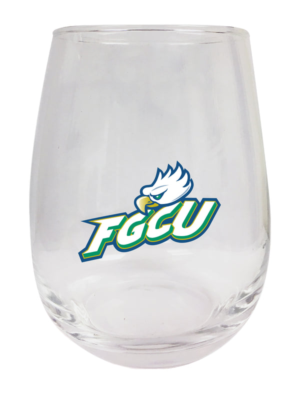 Florida Gulf Coast Eagles Stemless Wine Glass - 15 oz. | Officially Licensed NCAA Merchandise