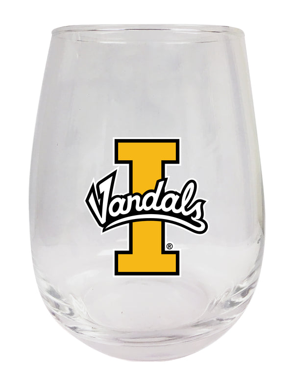 Idaho Vandals Stemless Wine Glass - 15 oz. | Officially Licensed NCAA Merchandise