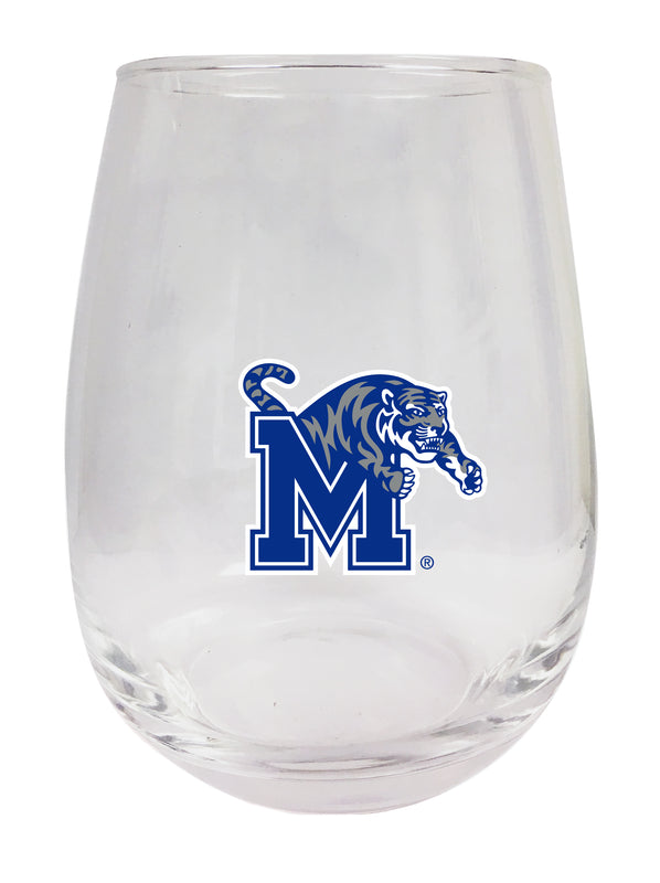 Memphis Tigers Stemless Wine Glass - 15 oz. | Officially Licensed NCAA Merchandise
