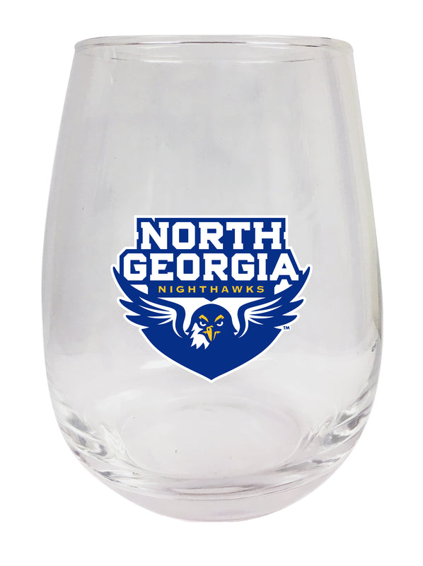 North Georgia Nighhawks Stemless Wine Glass - 15 oz. | Officially Licensed NCAA Merchandise