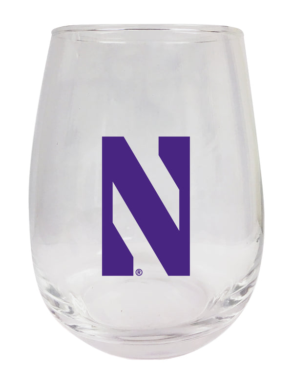 Northwestern University Wildcats Stemless Wine Glass - 15 oz. | Officially Licensed NCAA Merchandise