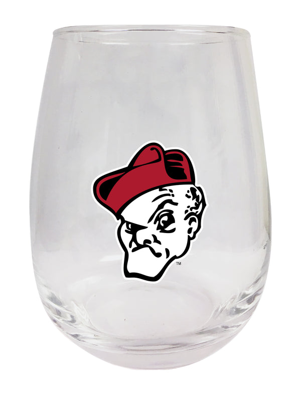 Ohio Wesleyan University Stemless Wine Glass - 15 oz. | Officially Licensed NCAA Merchandise