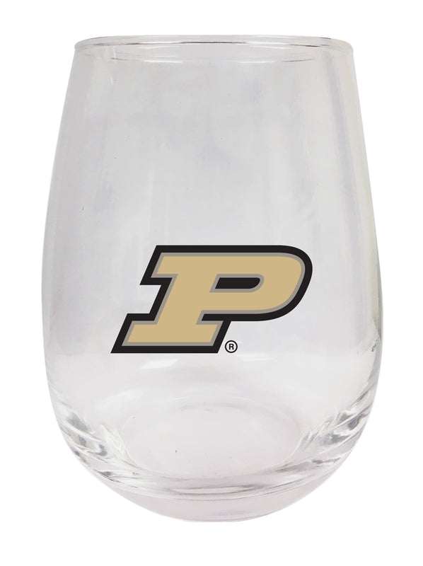 Purdue Boilermakers Stemless Wine Glass - 15 oz. | Officially Licensed NCAA Merchandise