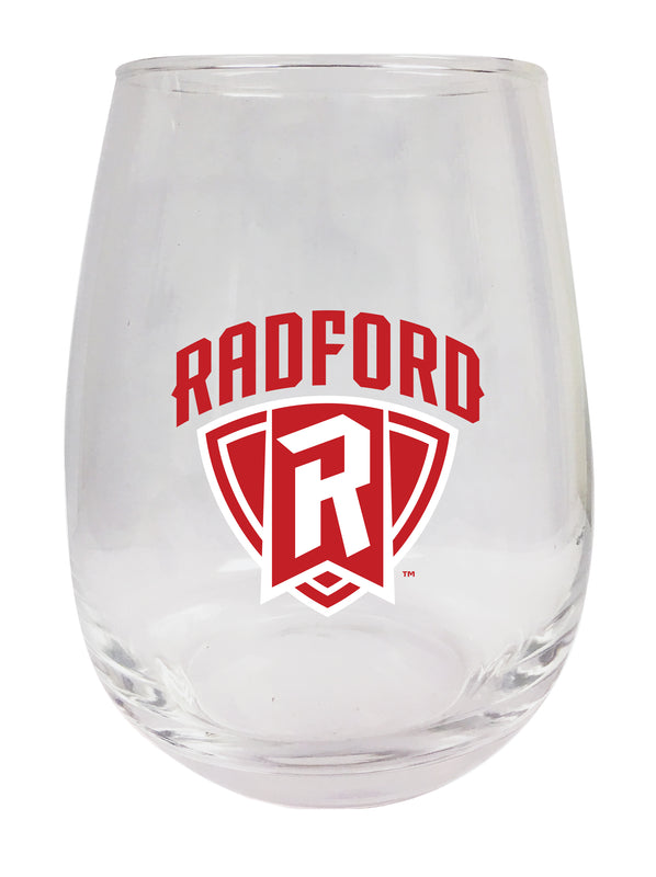 Radford University Highlanders Stemless Wine Glass - 15 oz. | Officially Licensed NCAA Merchandise