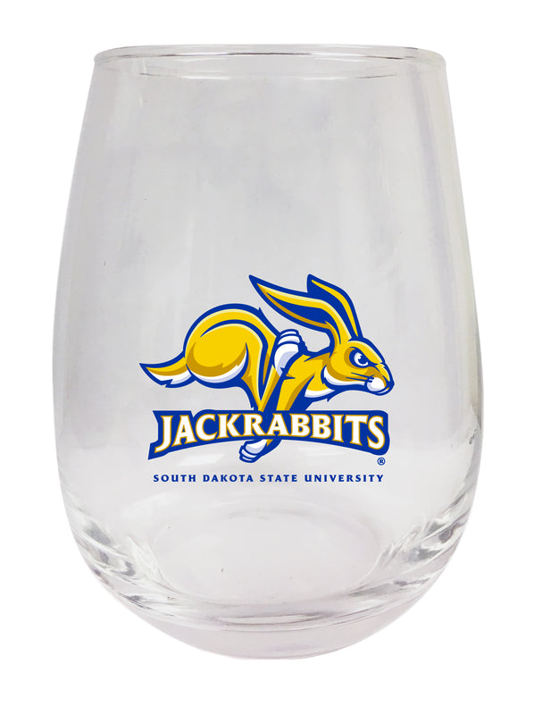 South Dakota State Jackrabbits Stemless Wine Glass - 15 oz. | Officially Licensed NCAA Merchandise