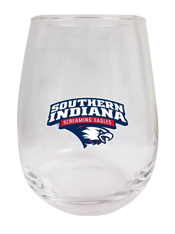 University of Southern Indiana Stemless Wine Glass - 15 oz. | Officially Licensed NCAA Merchandise