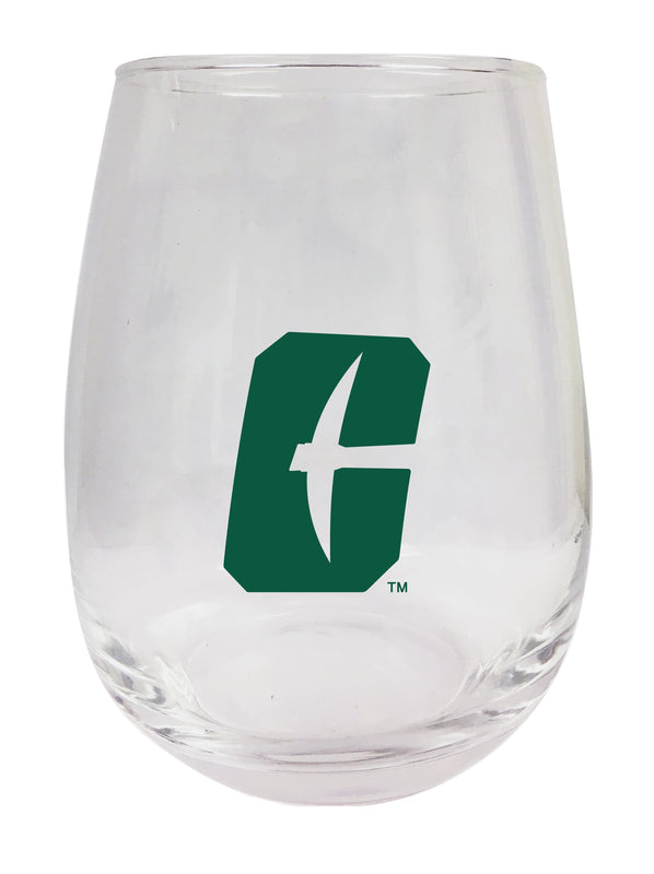 North Carolina Charlotte Forty-Niners Stemless Wine Glass - 15 oz. | Officially Licensed NCAA Merchandise