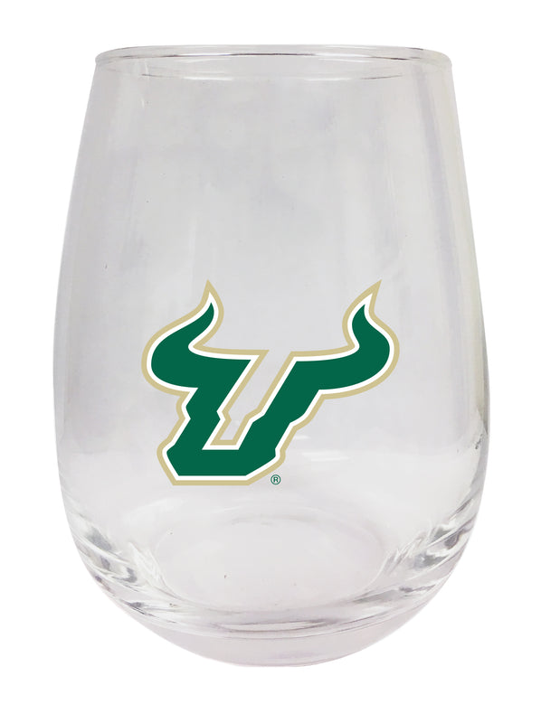 South Florida Bulls Stemless Wine Glass - 15 oz. | Officially Licensed NCAA Merchandise