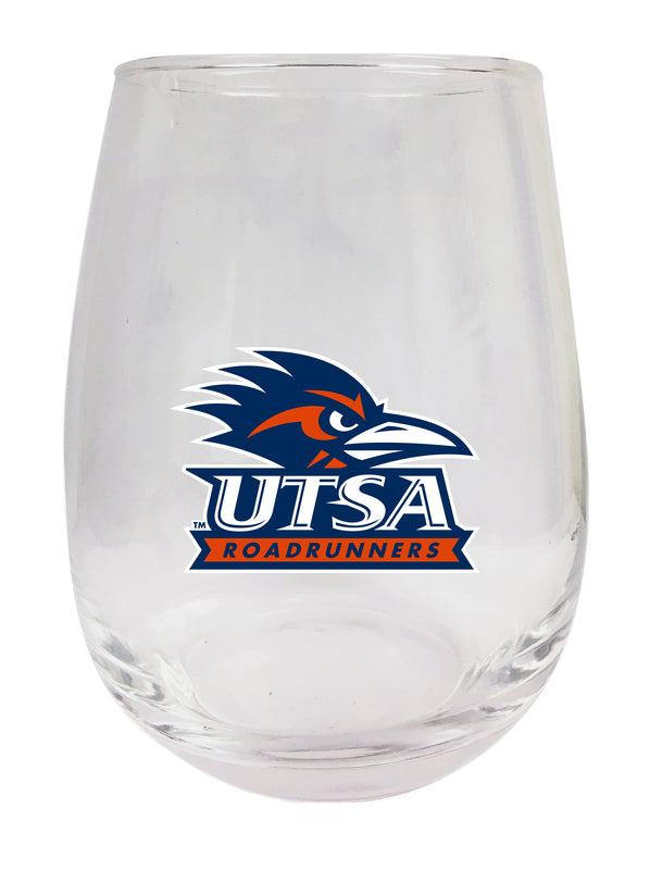 UTSA Road Runners Stemless Wine Glass - 15 oz. | Officially Licensed NCAA Merchandise