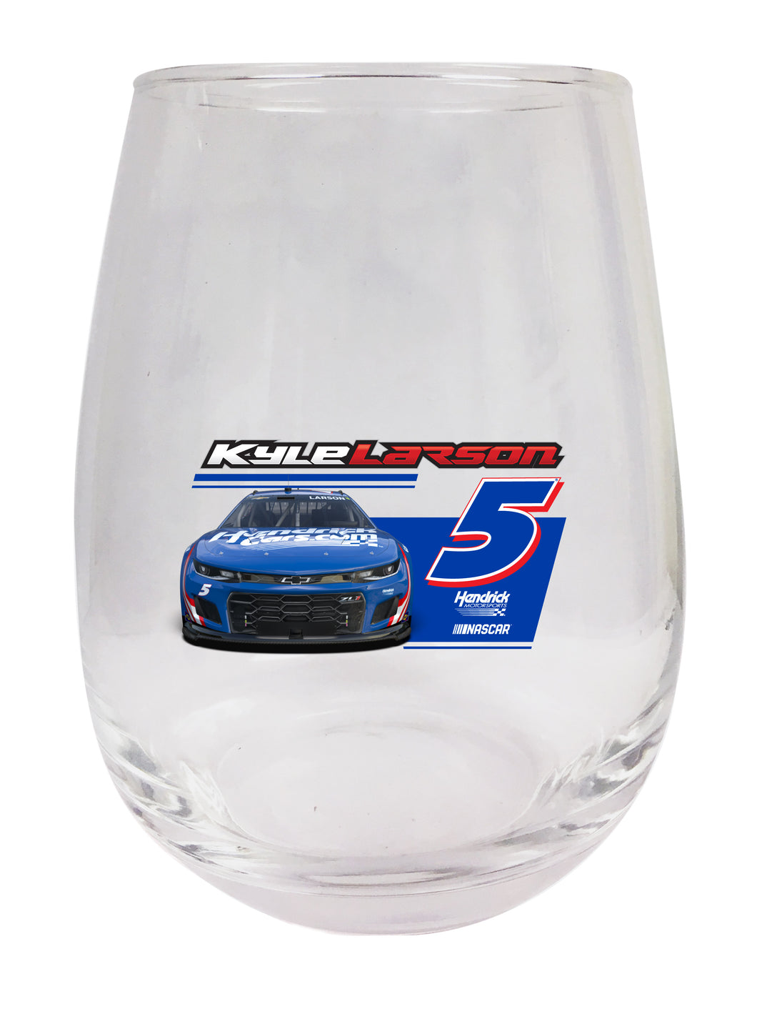 #5 Kyle Larson NASCAR Officially Licensed Stemless Wine Glass