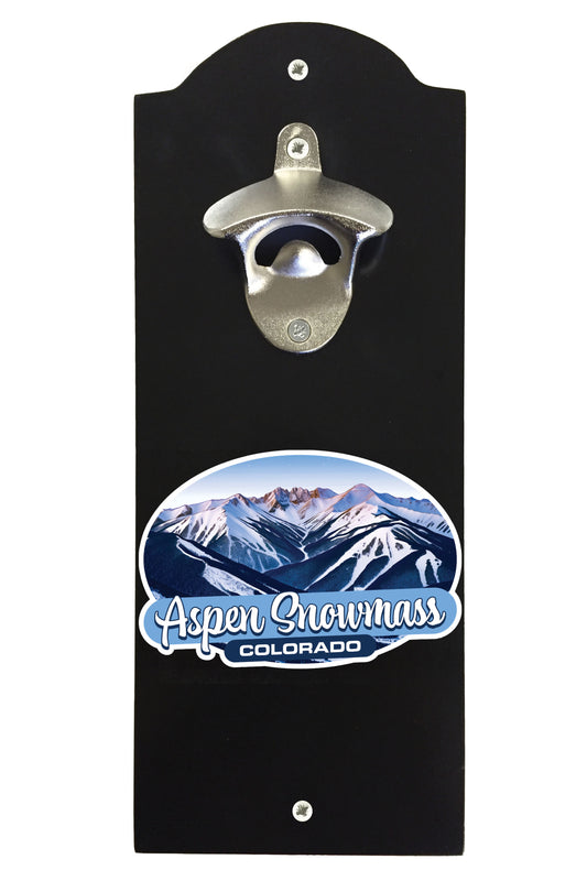 Aspen Snowmass Colorado Design A Souvenir Wall mounted bottle opener