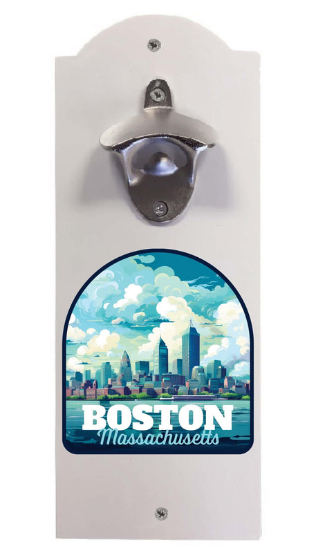 Boston Massachusetts A Souvenir Wall mounted bottle opener