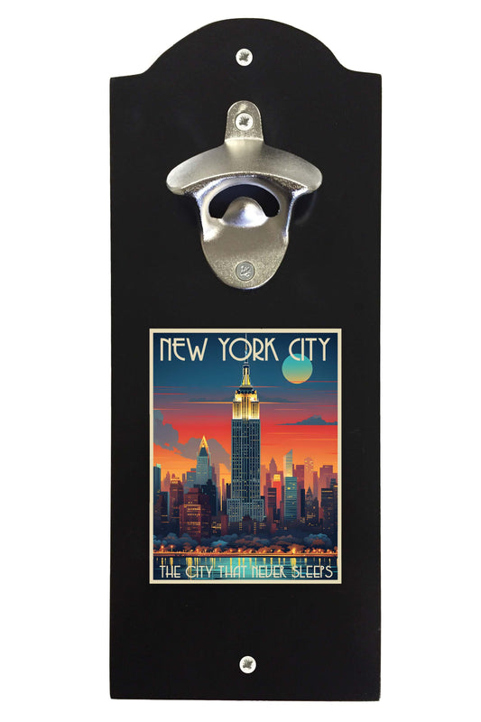 New York City B Souvenir Wall mounted bottle opener