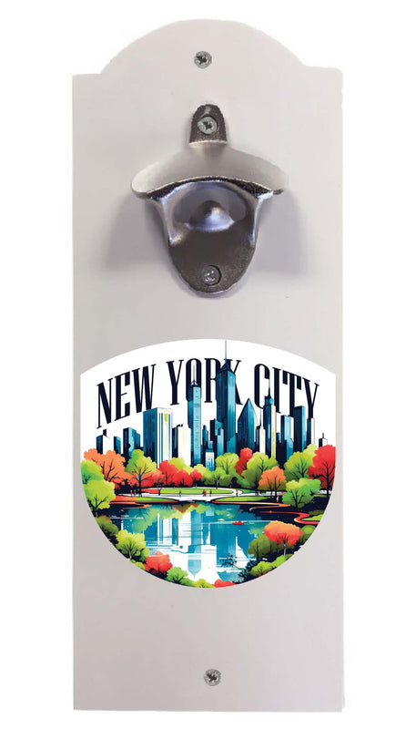New York City D Souvenir Wall mounted bottle opener
