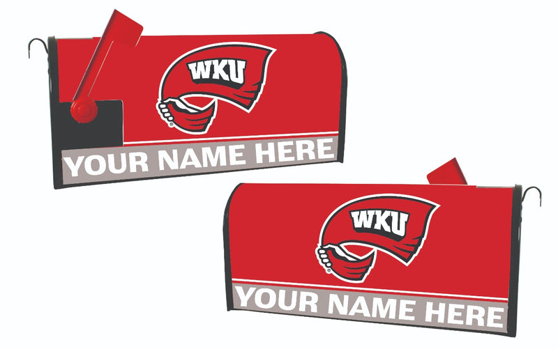 Western Kentucky Hilltoppers NCAA Officially Licensed Mailbox Cover Customizable With Your Name