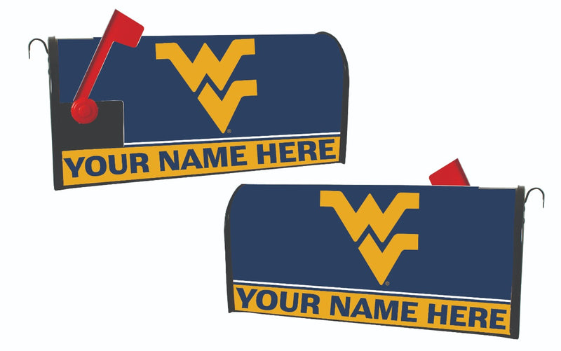 West Virginia Mountaineers NCAA Officially Licensed Mailbox Cover Customizable With Your Name