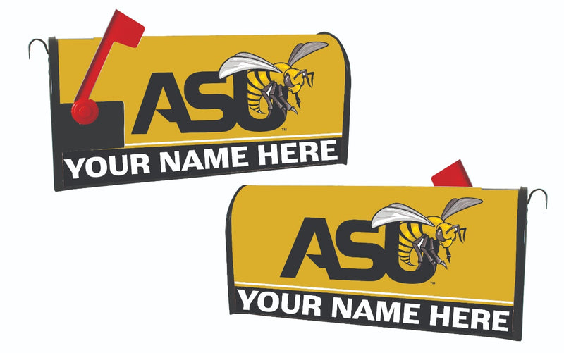 Alabama State University NCAA Officially Licensed Mailbox Cover Customizable With Your Name