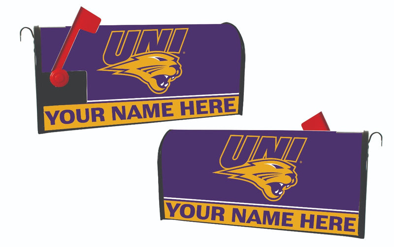 Northern Iowa Panthers NCAA Officially Licensed Mailbox Cover Customizable With Your Name