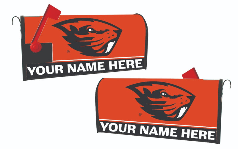 Oregon State Beavers NCAA Officially Licensed Mailbox Cover Customizable With Your Name