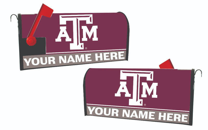 Texas A&M Aggies NCAA Officially Licensed Mailbox Cover Customizable With Your Name