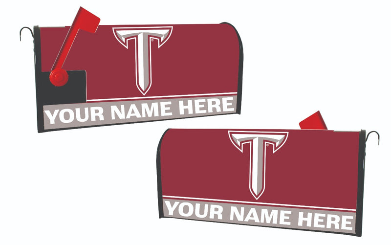 Troy University NCAA Officially Licensed Mailbox Cover Customizable With Your Name