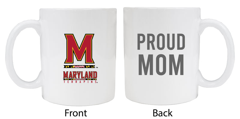 Maryland Terrapins Proud Mom Ceramic Coffee Mug - White