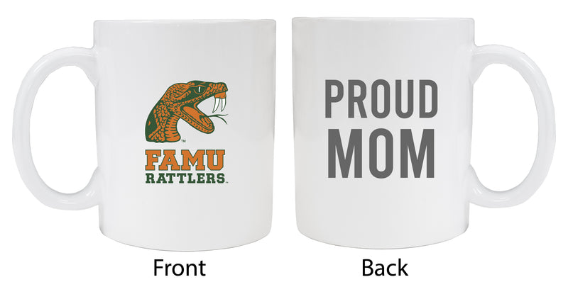 Florida A&M Rattlers Proud Mom Ceramic Coffee Mug - White (2 Pack)