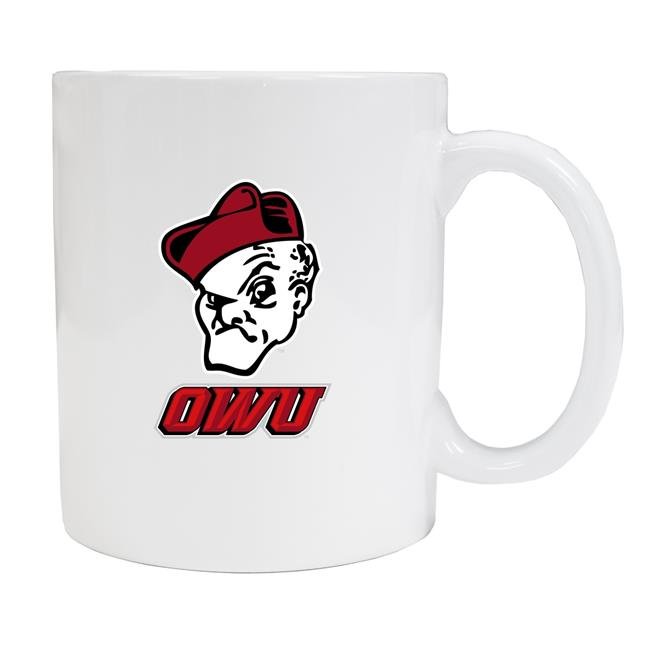 Ohio Wesleyan University White Ceramic NCAA Fan Mug 2-Pack (White)