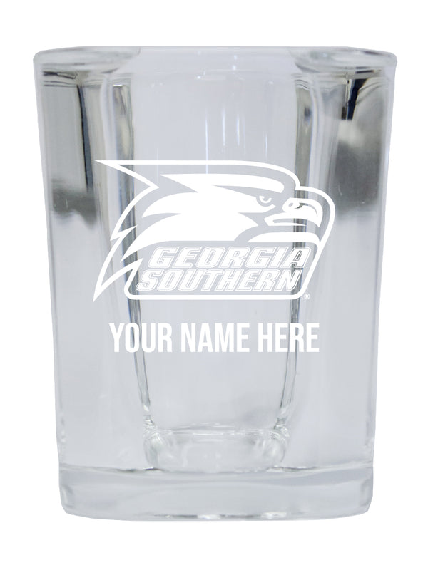 NCAA Georgia Southern Eagles Personalized 2oz Stemless Shot Glass - Custom Laser Etched 4-Pack