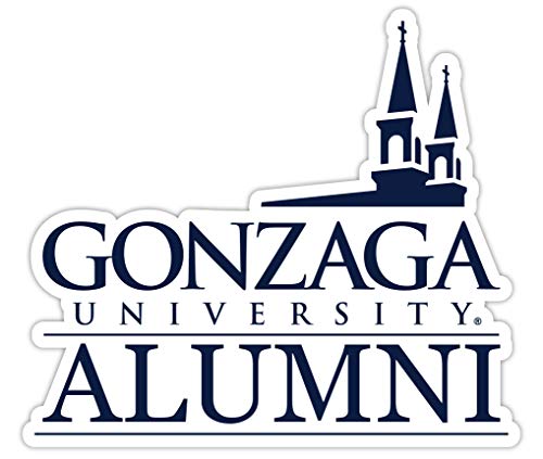 Gonzaga Bulldogs 4-Inch Alumni 4-Pack NCAA Vinyl Sticker - Durable School Spirit Decal
