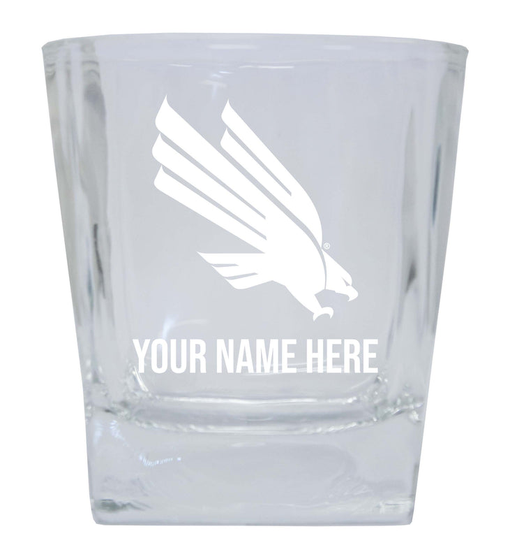 North Texas 2-Pack Personalized NCAA Spirit Elegance 10oz Etched Glass Tumbler