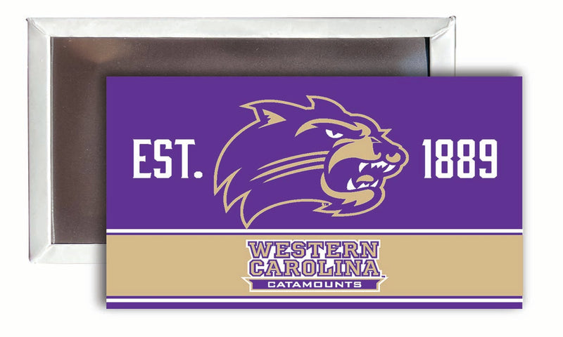 Western Carolina University 2x3-Inch NCAA Vibrant Collegiate Fridge Magnet - Multi-Surface Team Pride Accessory Single Unit