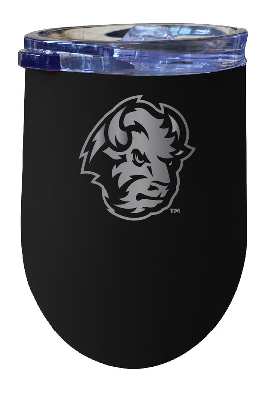 North Dakota State Bison NCAA Laser-Etched Wine Tumbler - 12oz Stainless Steel Insulated Cup