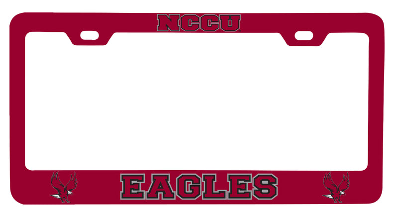 NCAA North Carolina Central Eagles Alumni License Plate Frame - Colorful Heavy Gauge Metal, Officially Licensed