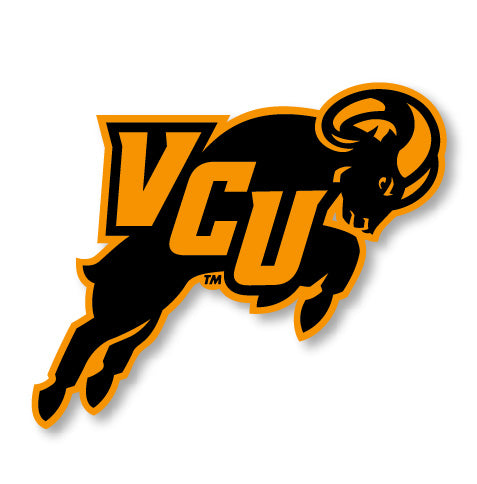 Virginia Commonwealth 4-Inch Mascot Logo NCAA Vinyl Decal Sticker for Fans, Students, and Alumni