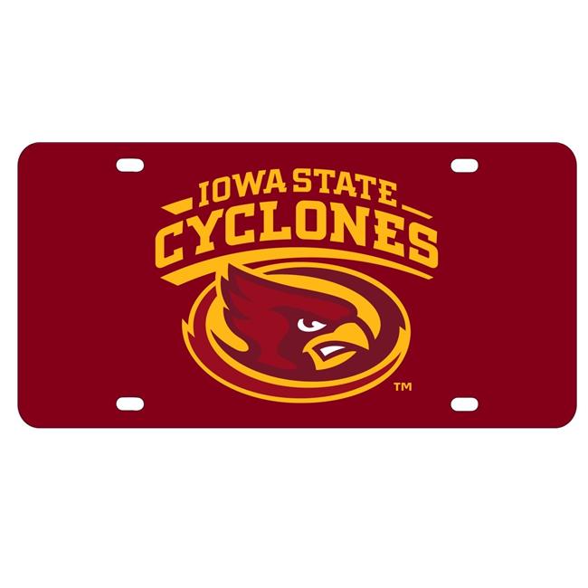 NCAA Iowa State Cyclones Metal License Plate - Lightweight, Sturdy & Versatile