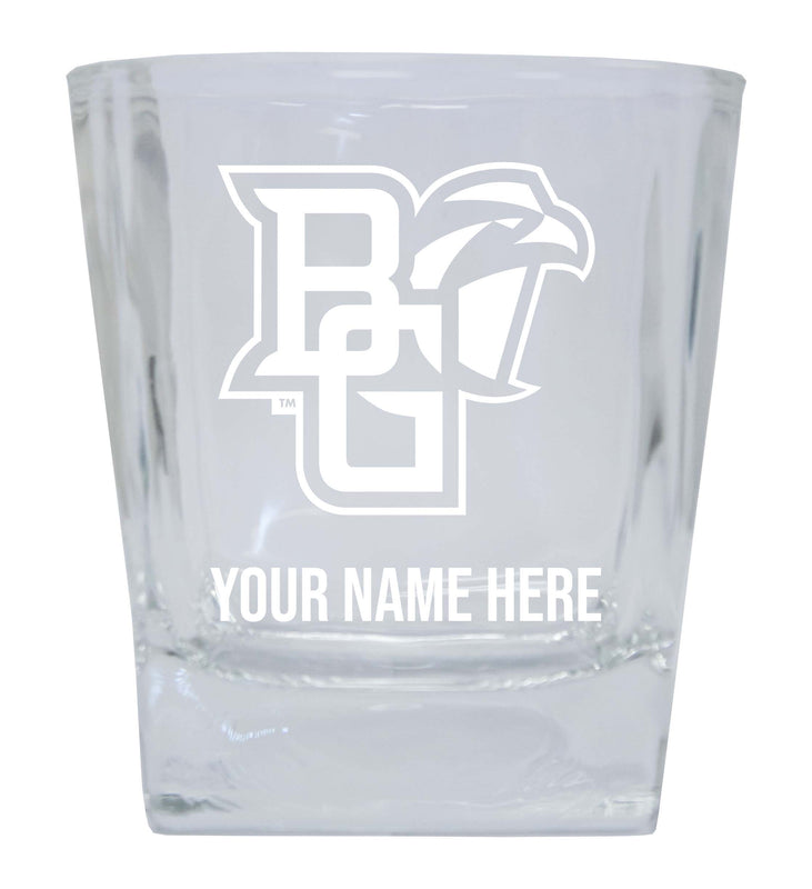 Bowling Green Falcons Personalized NCAA Spirit Elegance 10oz Etched Glass Tumbler