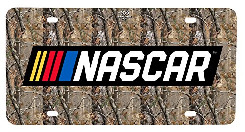 Nascar RealTree Metal License Plate