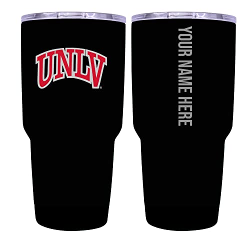 Custom UNLV Rebels Black Insulated Tumbler - 24oz Engraved Stainless Steel Travel Mug