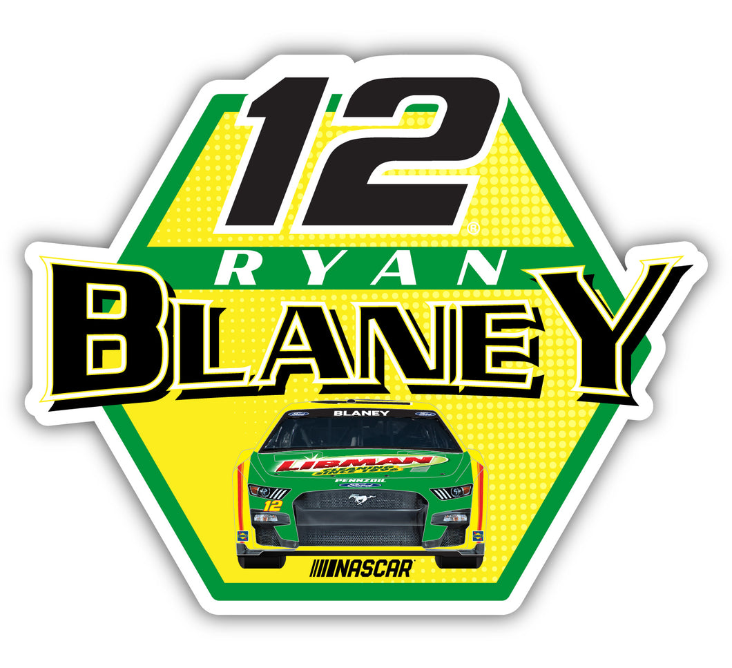Ryan Blaney #12 NASCAR Laser Cut Decal
