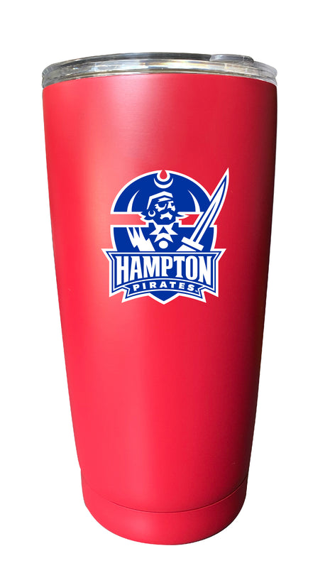 Hampton University NCAA Insulated Tumbler - 16oz Stainless Steel Travel Mug Choose Your Color