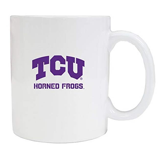 Texas Christian University White Ceramic Coffee NCAA Fan Mug 2-Pack (White)