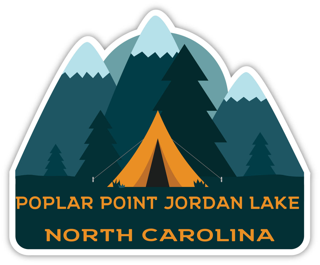 Poplar Point Jordan Lake North Carolina Souvenir Decorative Stickers (Choose theme and size)