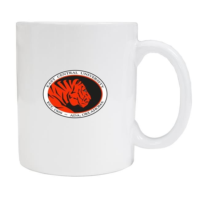 East Central University Tigers White Ceramic NCAA Fan Mug 2-Pack (White)
