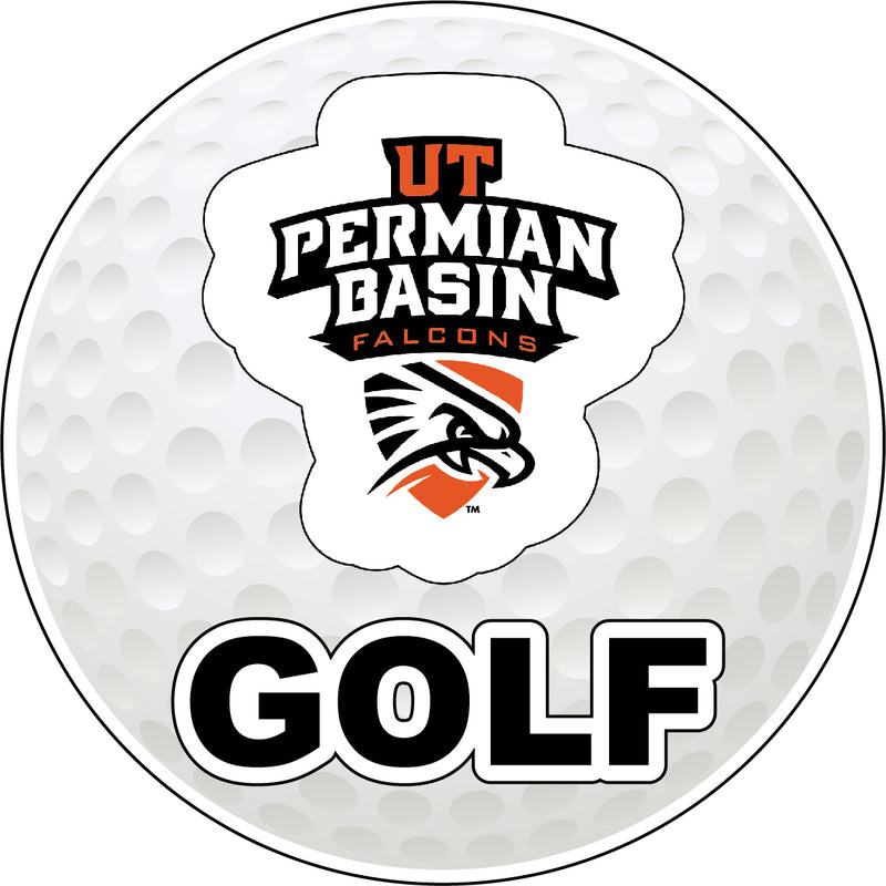 University of Texas of the Permian Basin 4-Inch Round Golf NCAA Fairway Fervor Vinyl Decal Sticker