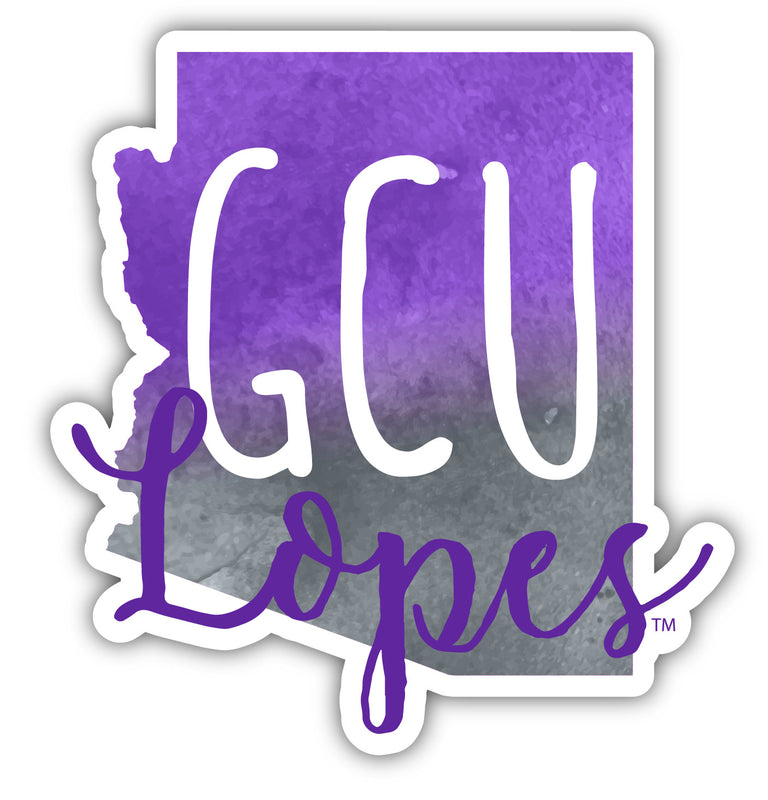 Grand Canyon University Lopes 2-Inch on one of its sides Watercolor Design NCAA Durable School Spirit Vinyl Decal Sticker