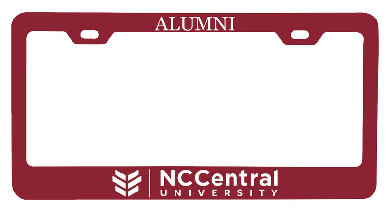 NCAA North Carolina Central Eagles Alumni License Plate Frame - Colorful Heavy Gauge Metal, Officially Licensed