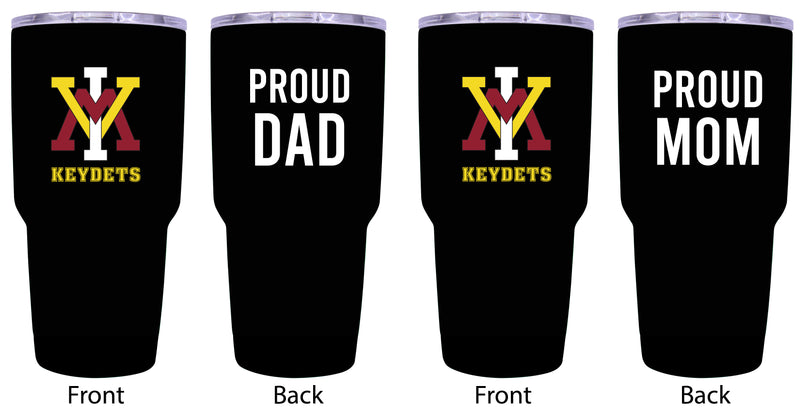 VMI Keydets Proud Parent 24 oz Insulated Tumblers Set - Black, Mom & Dad Edition